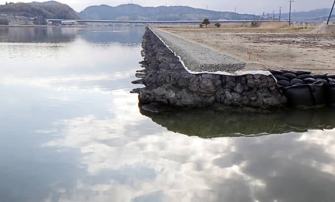 朝酌川（西尾工区）県単河川修繕工事 写真